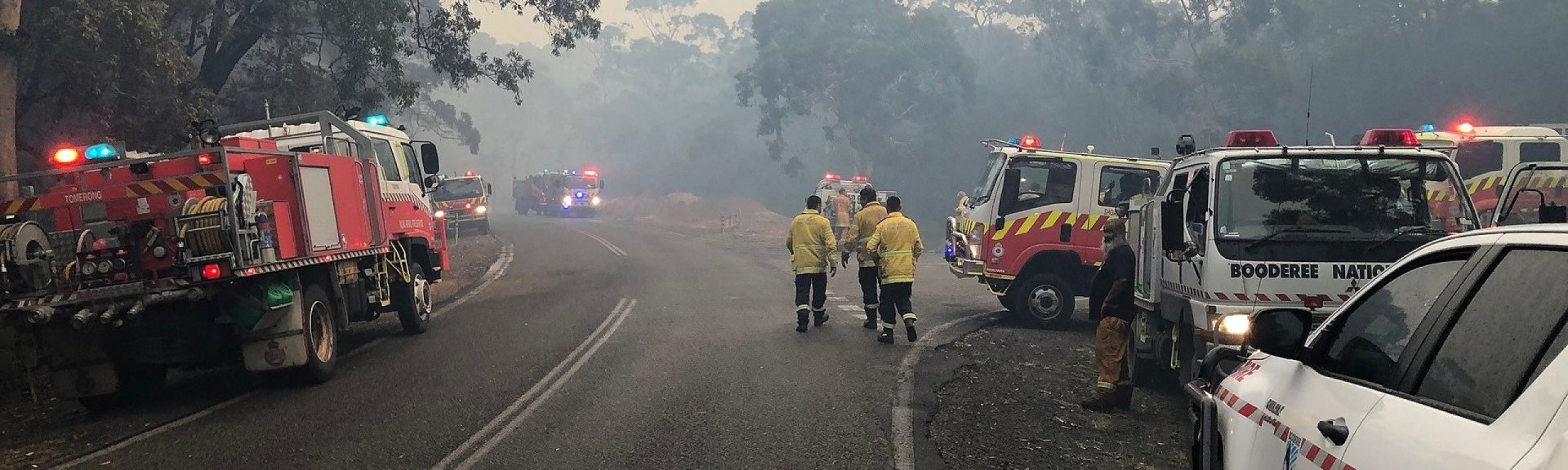 Firefighters at Booderee National Park