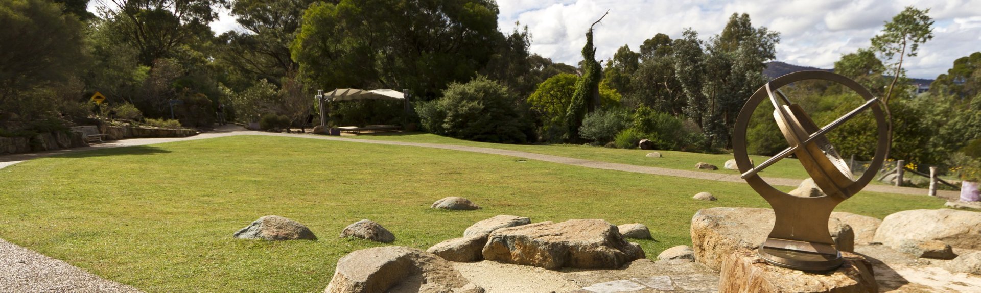The Rock Garden Lawn and sundial