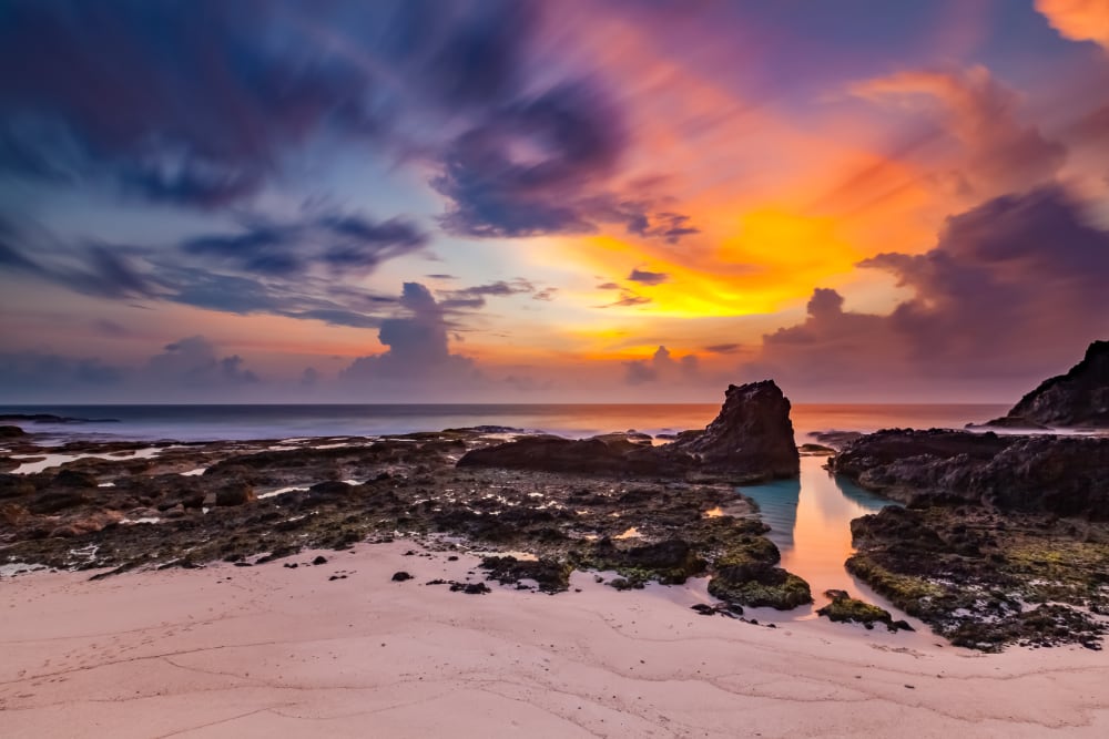 Sunrise at Dolly Beach. Photo: Wondrous World Images