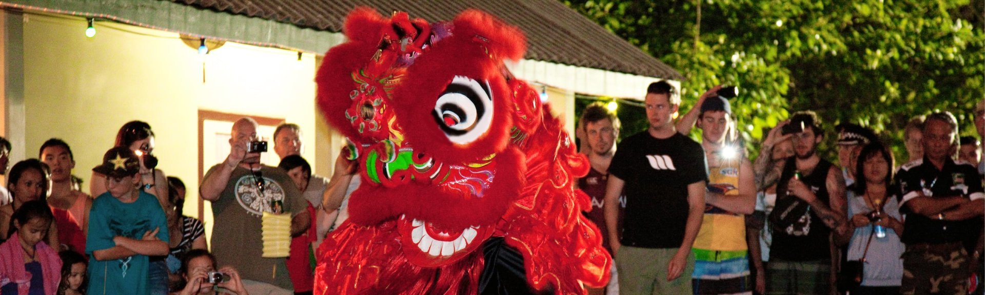Lion dance during Chinese New Year celebrations. Photo: Alex Cearns / Christmas Island Tourism Association