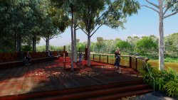 Cahills crossing viewing area artist’s impression