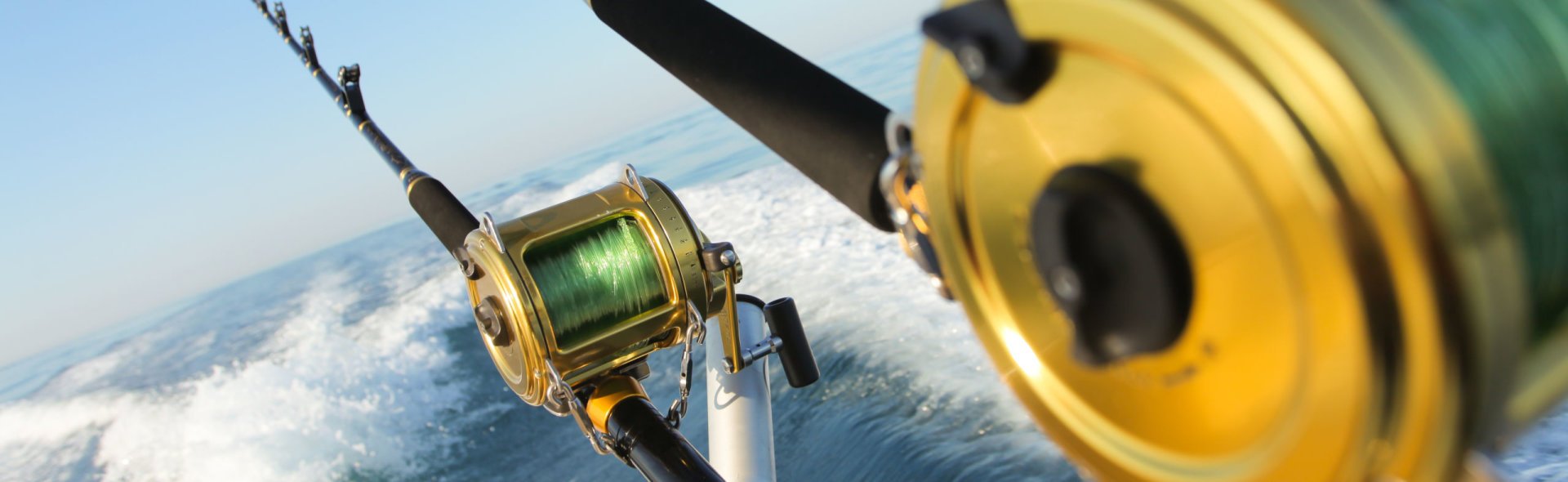 Shutterstock 95447302 big game fishing reels.