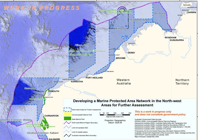  Map of Areas for Further Assessment in the North-West Marine Region