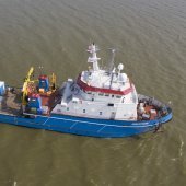 The RV Offshore Solution will be mapping habitat in the Norfolk Marine Park in July. Photo: Guardian Offshore AU