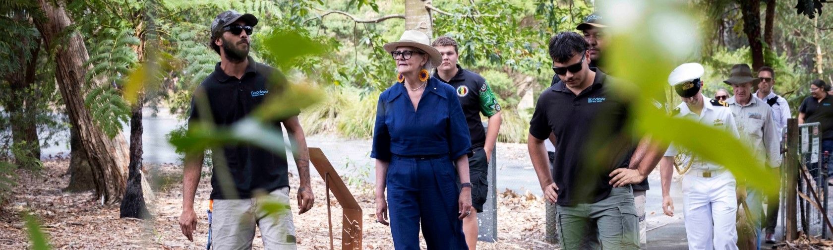 Governor-General Mostyn toured the Park’s Aboriginal-owned Botanic Gardens